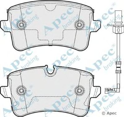 APEC BRAKING pad1778 -  Комплект тормозных колодок, дисковый тормоз